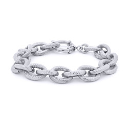 Stainless Steel Twist Belcher Bracelet