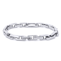Stainless Steel Bar Link Bracelet