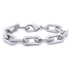 Stainless Steel Chunky Paperlink Bracelet