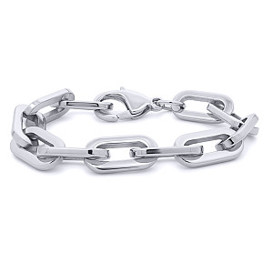 Stainless Steel Chunky Paperlink Bracelet