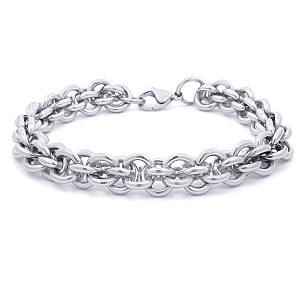 Stainless Steel Multi Round Belcher Link Bracelet