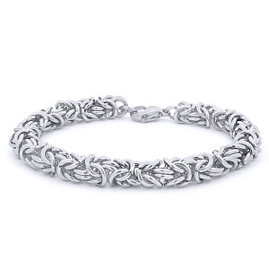 Stainless Steel Byzantine Bracelet