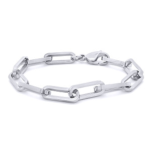 Stainless Steel Paper Link Bracelet