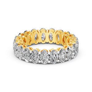 Lab Diamond Wedding Band Ring